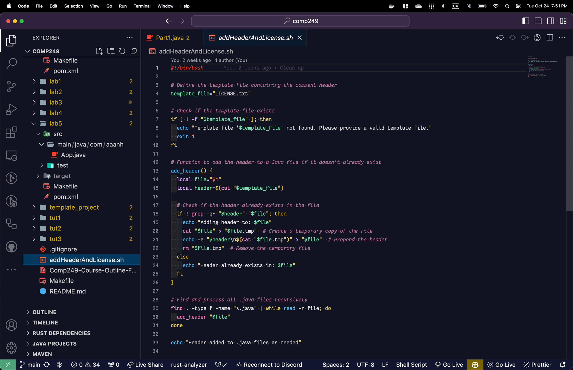 screenshot of theme