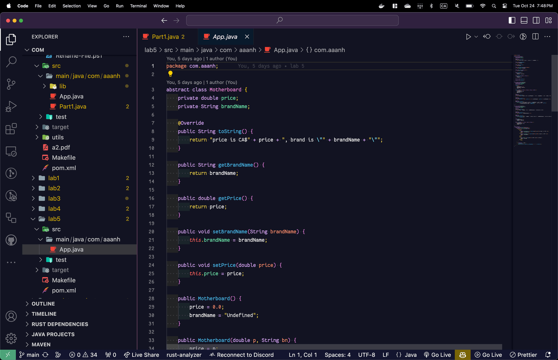 screenshot of theme