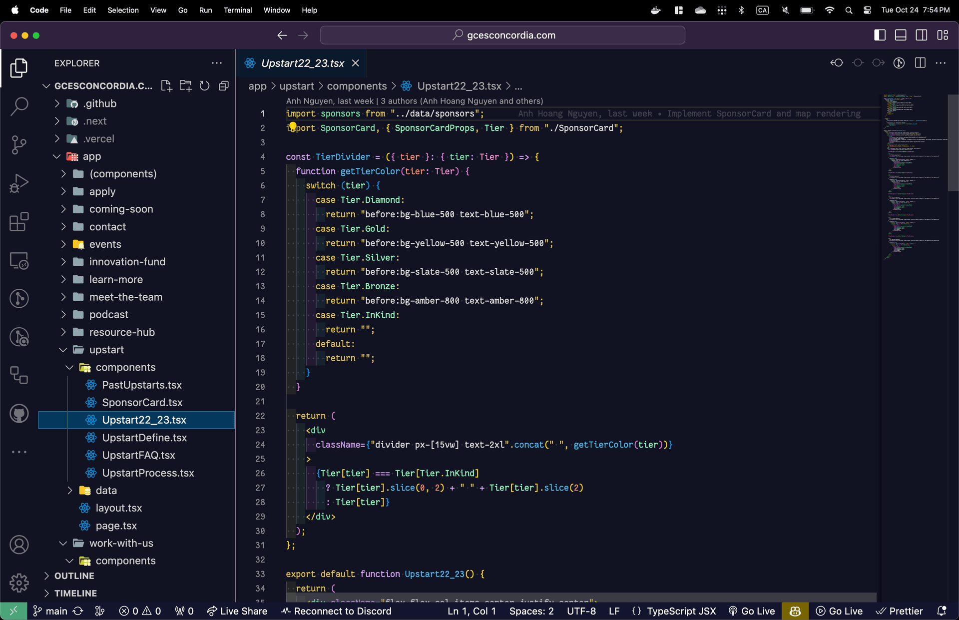 screenshot of theme